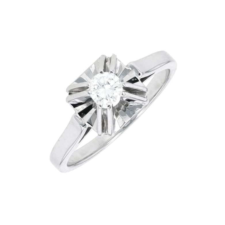 Acheter Solitaire vintage diamant 0.22 carat or blanc et platine 3.70g Comme neuf - 995,00 € Solitaire vintage diamant 0.22 carat or blanc et platine 3.70g Comme neuf - reconditionné disponible sur Gemme Les Bijoux